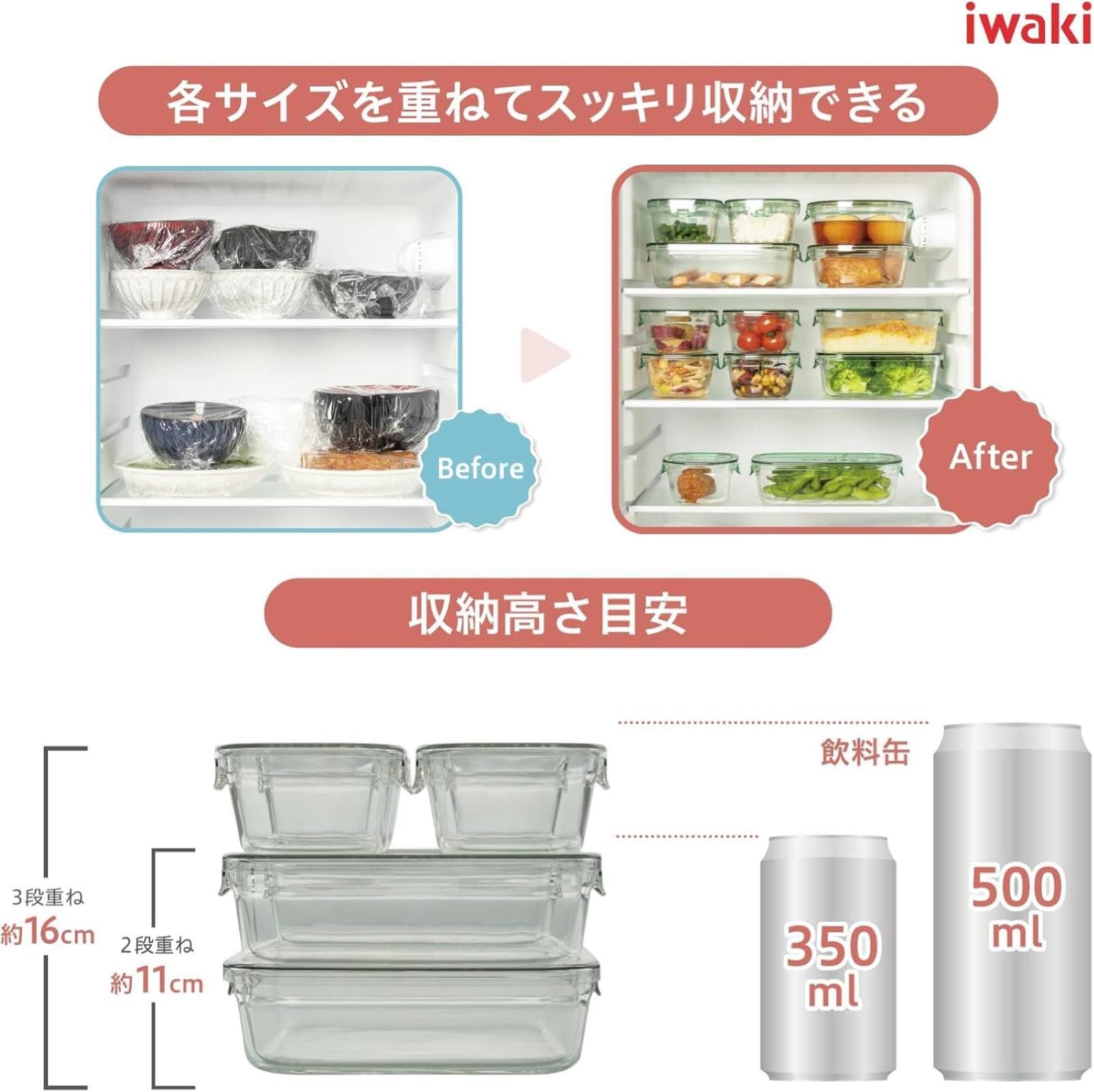 Amazon｜iwaki(イワキ) 耐熱ガラス 密閉容器 シンジカトウ 北欧の庭